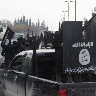 Des combattants du groupe terroriste Etat islamique en janvier 2014, à Tel Abyad, en Syrie. Image d'illustration. [Reuters]