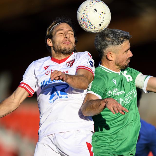 Derby romand entre Yverdon Sport et le FC Sion le samedi 5 octobre 2024. [KEYSTONE - Laurent Gillieron]