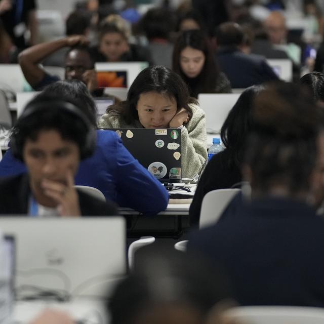 La COP29, le 22 novembre 2024. [Keystone - AP Photo/Rafiq Maqbool]