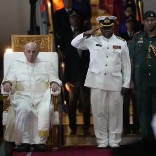 Le pape en Asie du Sud-Est et Océanie pour renforcer le dialogue interreligieux, ici en Papouasie-Nouvelle-Guinée. [AP Photo/ Keystone - Gregorio Borgia]