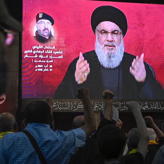 Les adversaires arabes du Hezbollah, entre espoir et inquiétude. [Keystone - EPA/Wael Hamzeh]