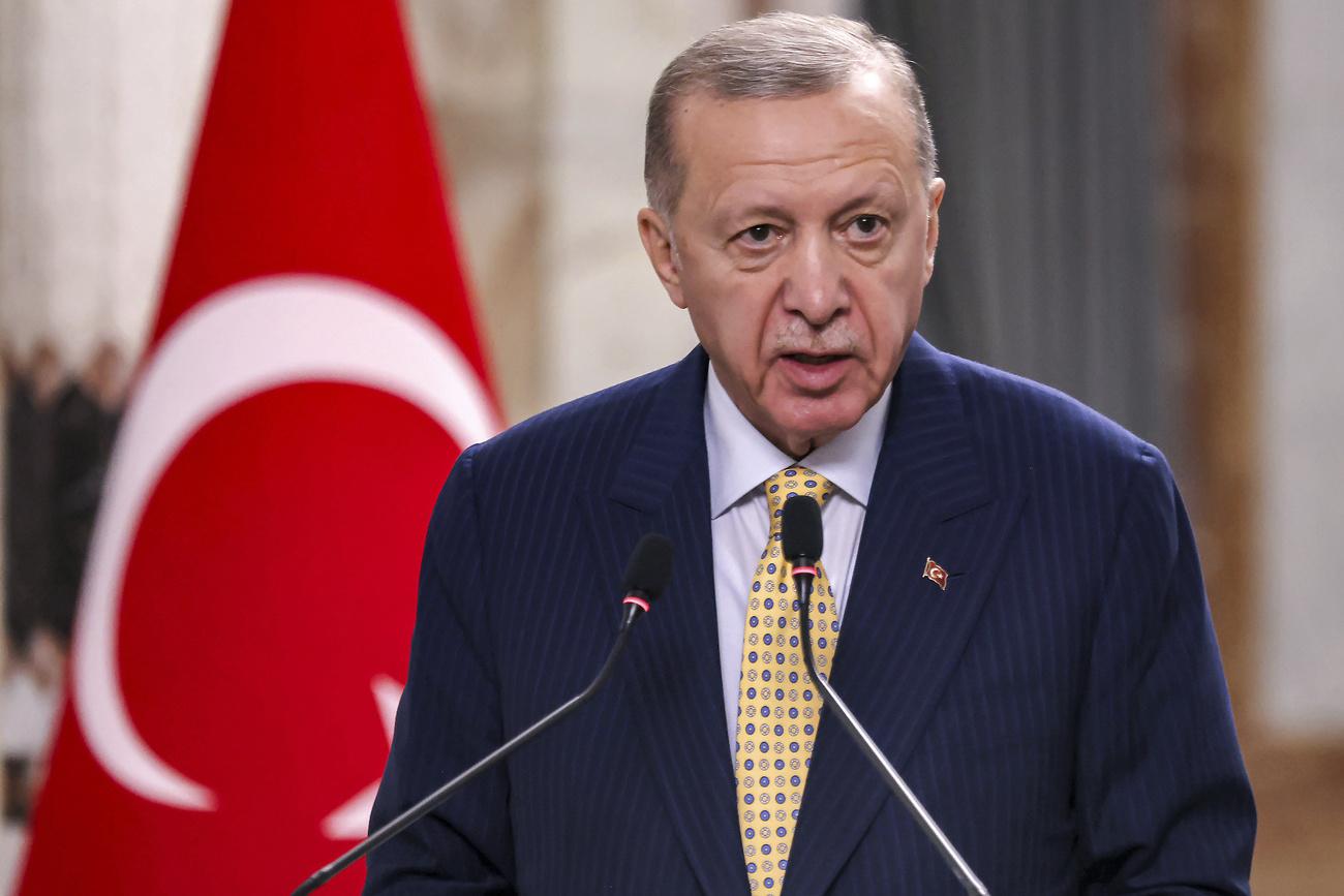 Le président turc Recep Tayyip Erdogan. [Keystone - Ahmad Al-Rubaye - AP]