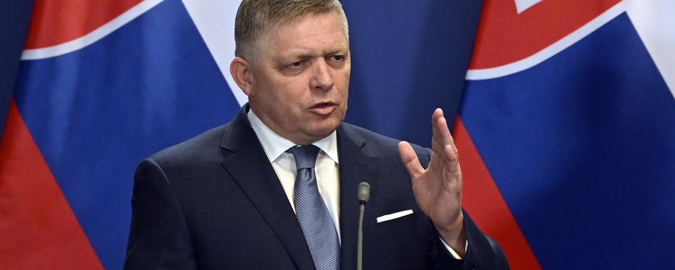 Le Premier ministre slovaque Robert Fico. [Keystone - EPA/Szilard Koszticsak]