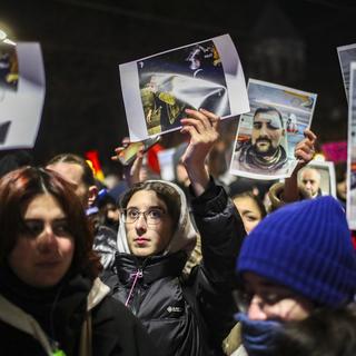 Les élections présidentielles sous tension en Géorgie. [Keystone - EPA/David Mdzinarishvili]