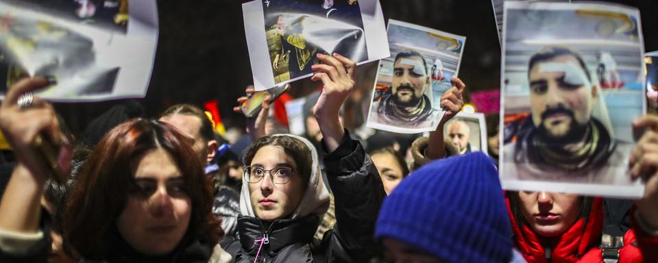 Les élections présidentielles sous tension en Géorgie. [Keystone - EPA/David Mdzinarishvili]