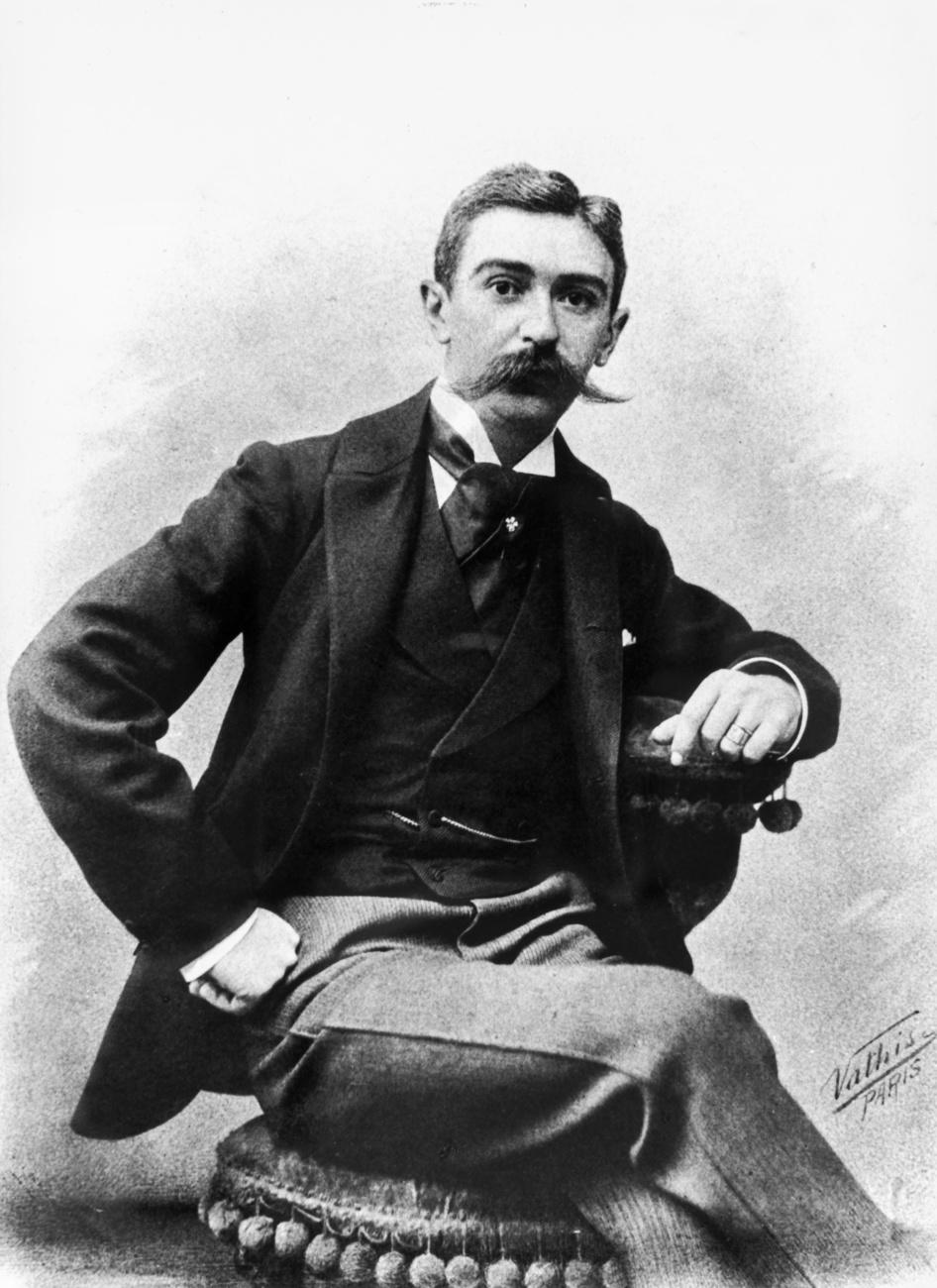 Pierre de Coubertin, fondateur du mouvement olympique. [Keystone - STR]