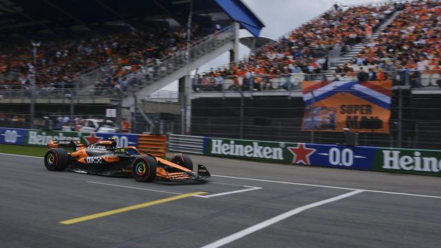 Lando Norris a signé la 4e pole de sa carrière. [Keystone - Patrick Post]