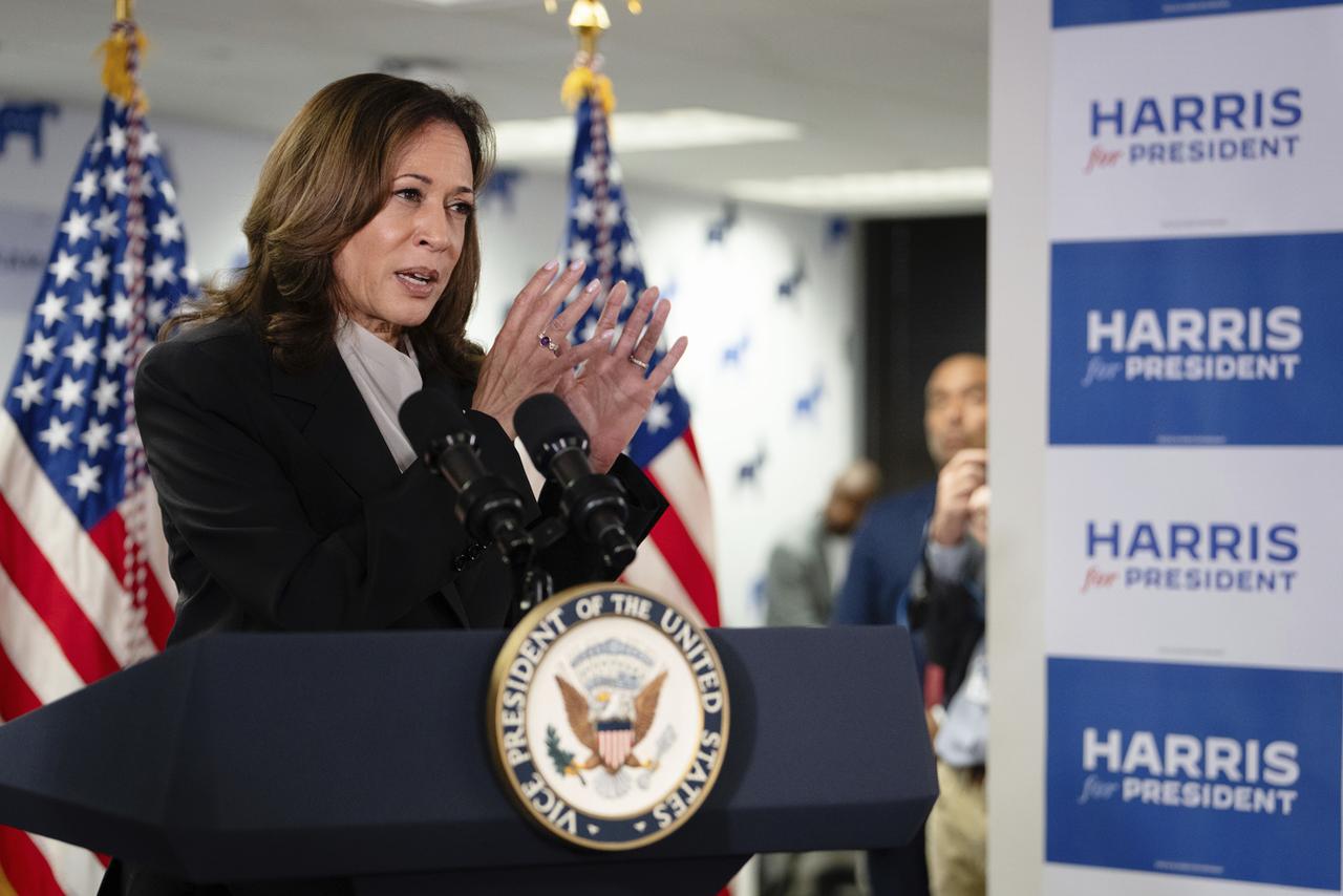 Kamala Harris a participé lundi à son premier évènement de campagne en vue de la présidentielle américaine. [KEYSTONE - ERIN SCHAFF]