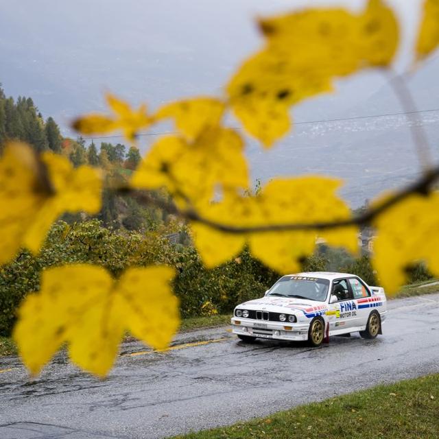 Le rallye international du Valais a lieu en ce moment. [Keystone - Jean-Christophe Bott]