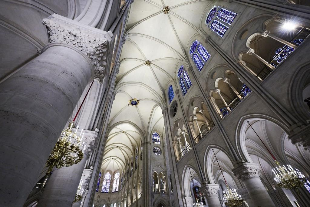 La nef de Notre-Dame de Paris le 29 novembre 2024. [AFP - STEPHANE DE SAKUTIN]