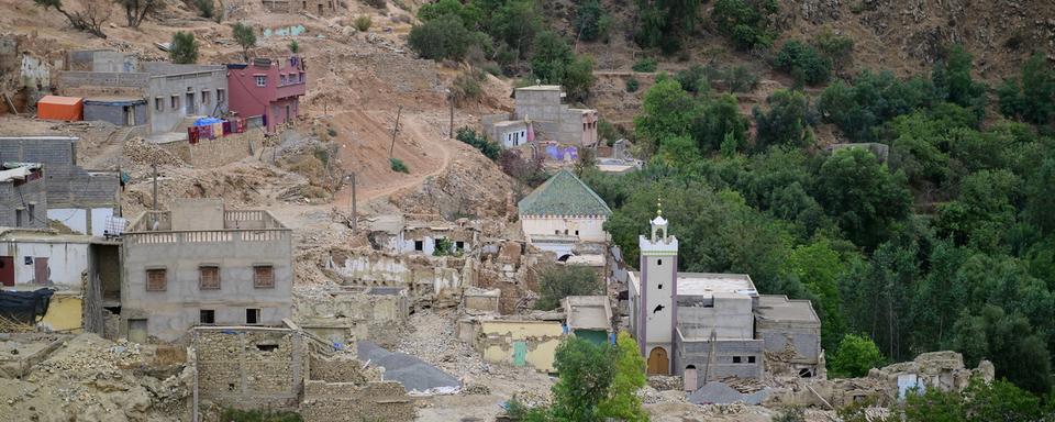 Le Maroc panse encore ses plaies, un an après le terrible séisme qui avait fait des milliers de victimes. [EPA / KEYSTONE - Jalal Morchidi]