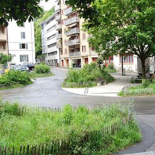 La place du vallon partiellement dégrappée à lausanne. [RTS - © Xavier Bloch]