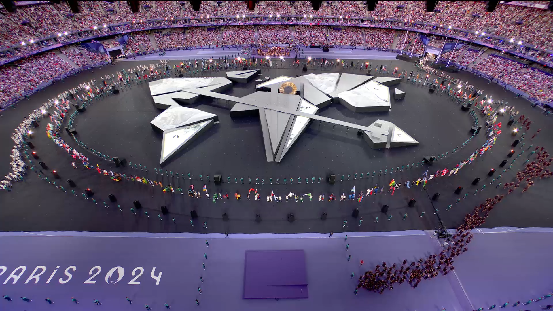 L'entrée des délégations dans le stade de France.