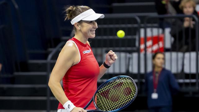 Bencic a survolé la rencontre contre Dodin. [KEYSTONE - SALVATORE DI NOLFI]