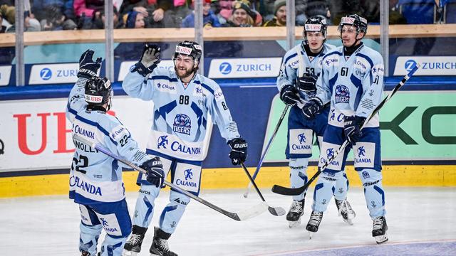 Les Straubing Tigers ont surpris le Team Canada. [KEYSTONE - MELANIE DUCHENE]