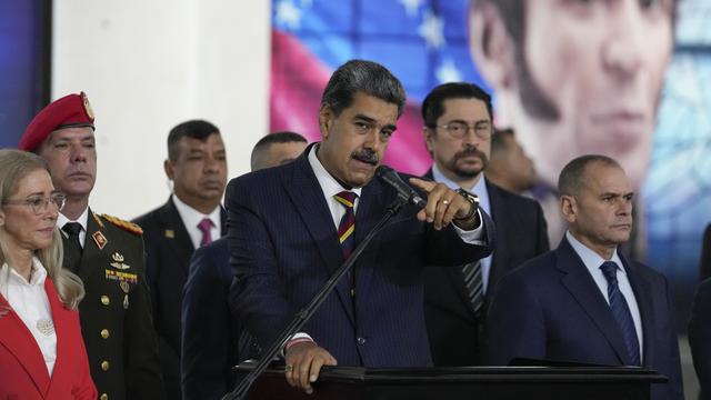 Nicolas Maduro rejette l'idée d'organiser une nouvelle élection présidentielle au Venezuela. [KEYSTONE - MATIAS DELACROIX]