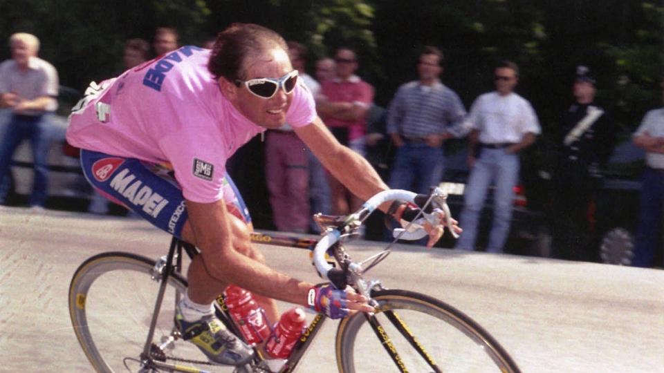 En 1995, Tony Rominger a foncé à vive allure vers la gagne dans le Giro. [KEYSTONE - STR]
