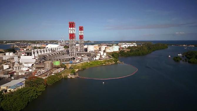 La centrale thermique de Jarry nord en Guadeloupe. [Guadeloupe énergie]