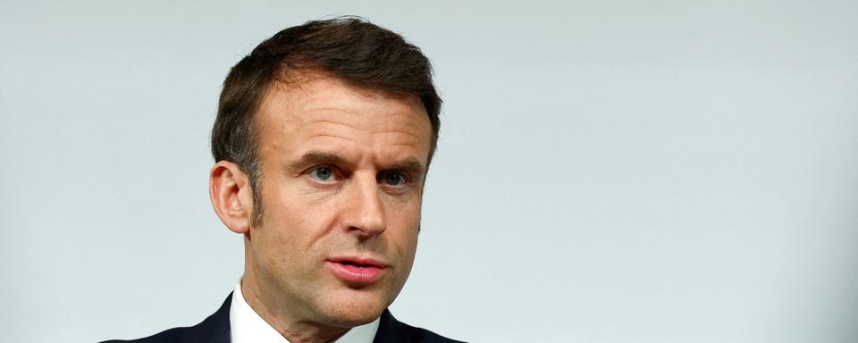 L'idée d'Emmanuel Macron d'envoyer des troupes en Ukraine a été désavouée par l'UE. [Keystone/EPA - Gonzalo Fuentes]