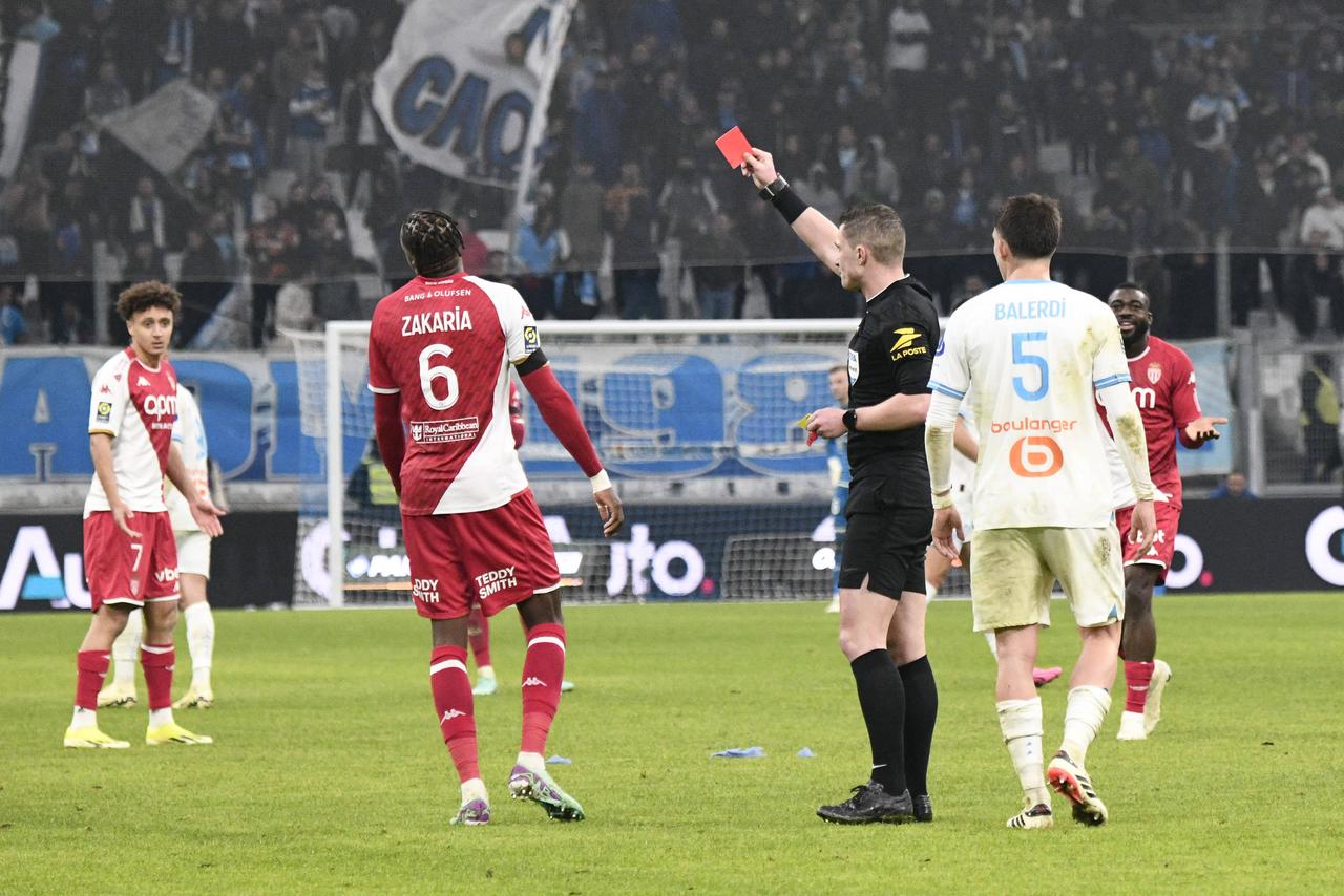 Zakaria a vu rouge au Vélodrome. [IMAGO/PanoramiC - Valentina Claret]