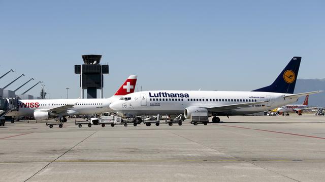 La grève du personnel allemand de Lufthansa ne devrait pas avoir de répercussions importantes sur la Suisse. [Keystone - Salvatore Di Nolfi]