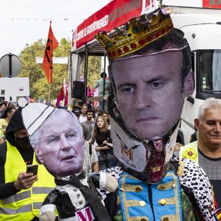 Le ciel se couvre petit à petit contre l'alliance Macron-Barnier. [Keystone/EPA - André Pain]