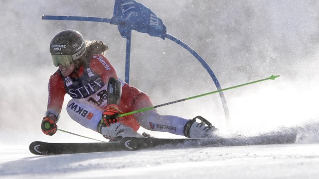 Rast s'offre un premier podium en Géant. [KEYSTONE - ROBERT F. BUKATY]