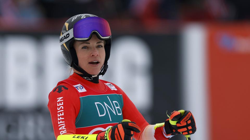 Lara Gut Behrami refuse de s'enflammer après sa 8e victoire de l'hiver. [KEYSTONE - ALESSANDRO TROVATI]