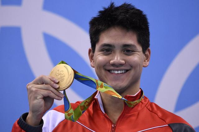 Le Singapourien Joseph Schooling a marqué les Jeux de Rio. [AFP - GABRIEL BOUYS]