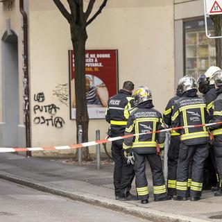 Une opération de police d'envergure a eu lieu mardi matin à Lausanne. [Keystone]