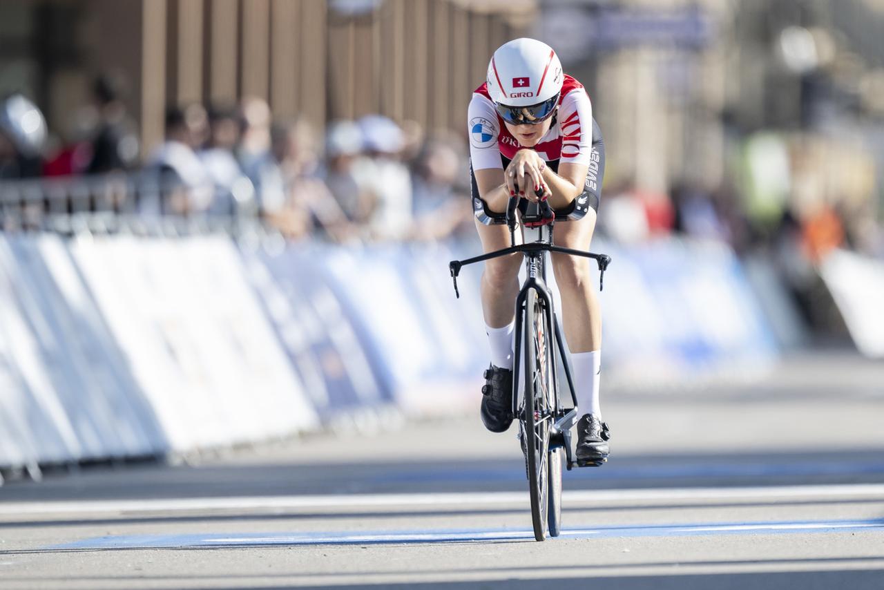 Noemi Rüegg est focalisée sur ses deux objectifs avec l'équipe de Suisse à Zurich. [KEYSTONE - ENNIO LEANZA]