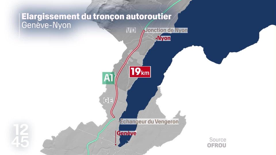 Les organisations économiques lémaniques prennent position en faveur de la 3e voie d’autoroute entre Genève et Nyon