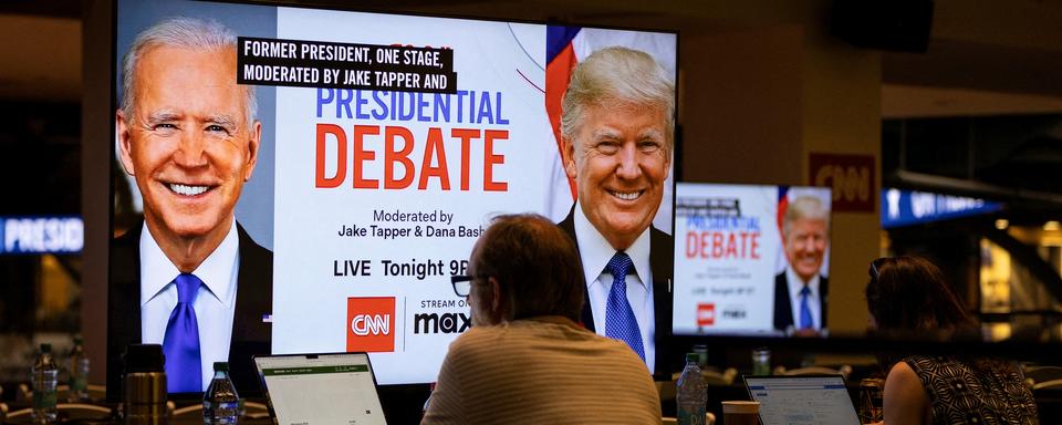 Le premier débat présidentiel de 2024 entre Joe Biden et Donald Trump, le 27 juin 2024. [Reuters - Marco Bello]