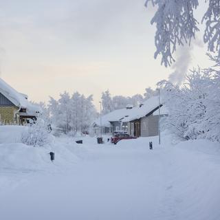 En Suède, le thermomètre a affiché des températures inférieures à -40°C. [AP / Keystone - Emma-Sofia Olsson]