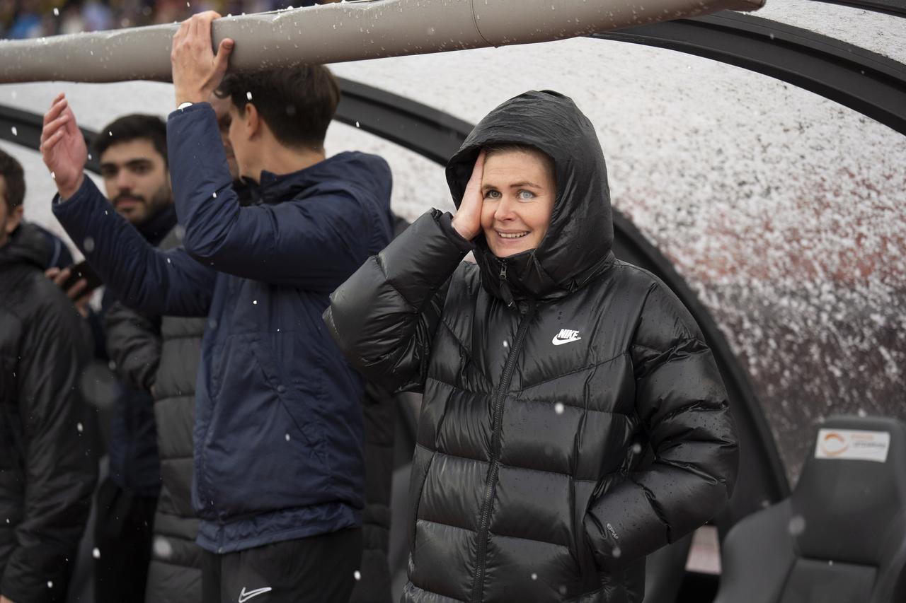 Imke Wübbenhorst, entraîneure de YB, était fière de l'attitude de ses joueuses. [freshfocus - Claudio Thoma]