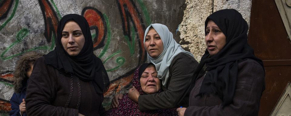 Des femmes palestiniennes. [Keystone - AP Photo/Fatima Shbair]