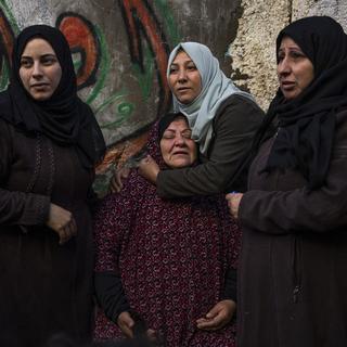 Des femmes palestiniennes. [Keystone - AP Photo/Fatima Shbair]