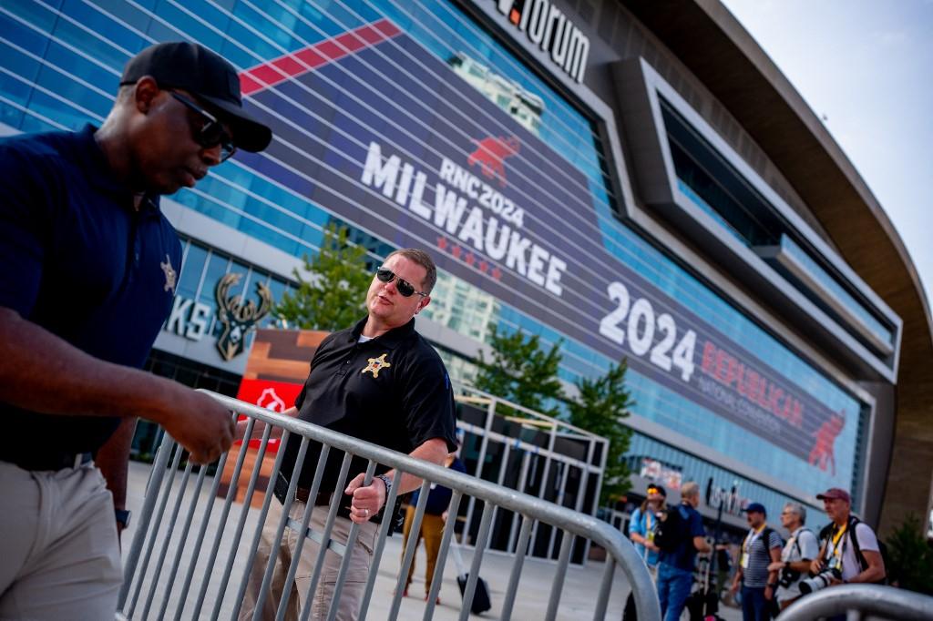 Milwaukee se prépare à accueillir la convention républicaine officialisant la candidature de Donald Trump. [Getty Images via AFP - ANDREW HARNIK]