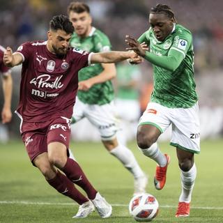 Le FC Servette est en déplacement à Saint-Gall pour prendre la tête du classement de Super League de foot. [Keystone - Cyril Zingaro]