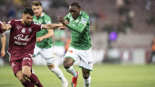 Le FC Servette est en déplacement à Saint-Gall pour prendre la tête du classement de Super League de foot. [Keystone - Cyril Zingaro]