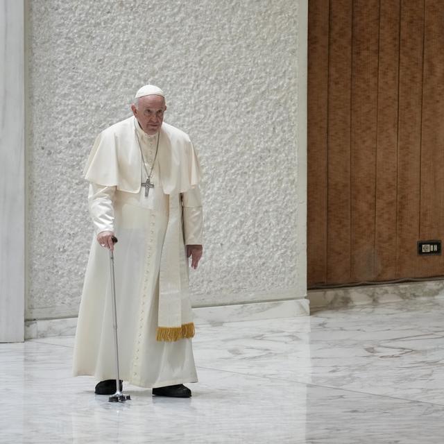 Le pape François, ici le 10 octobre 2022. [Keystone - AP Photo/Andrew Medichini]