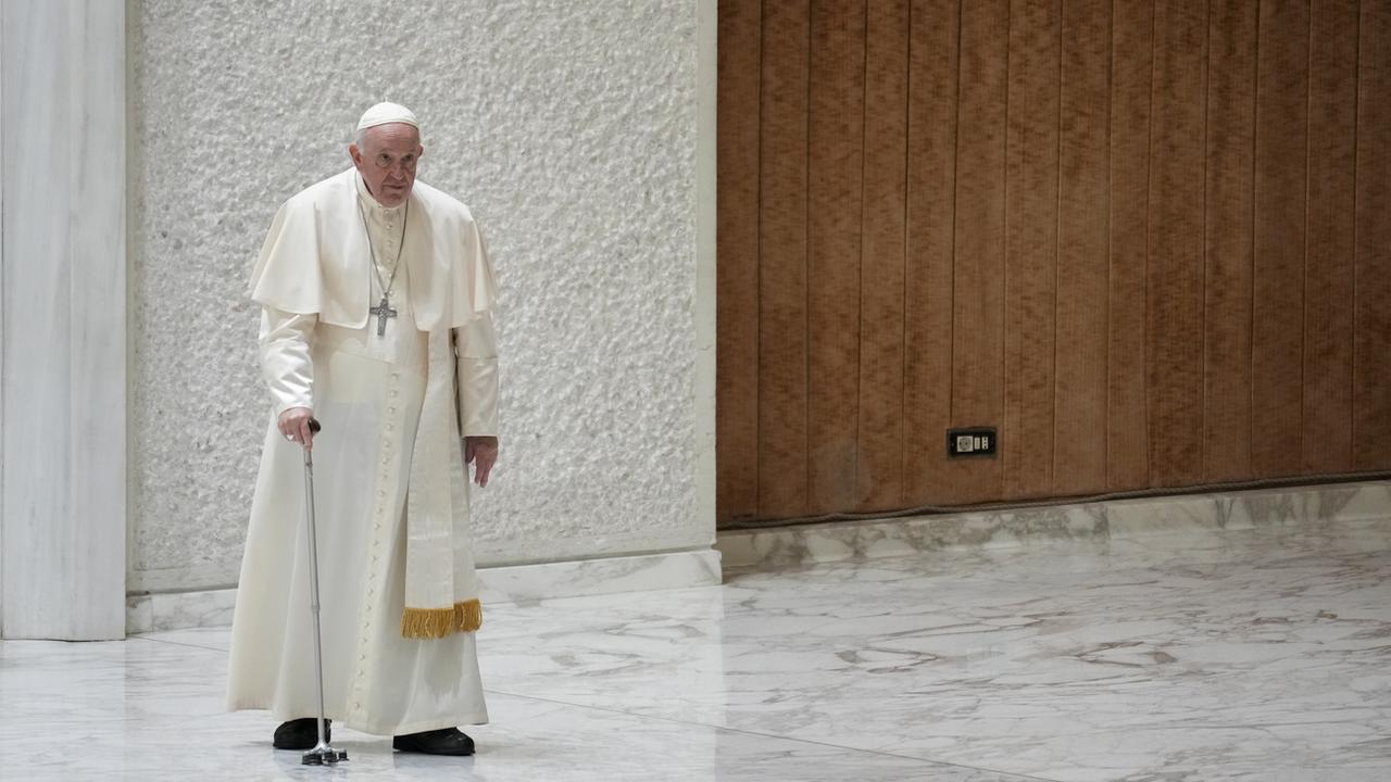 Le pape François, ici le 10 octobre 2022. [Keystone - AP Photo/Andrew Medichini]