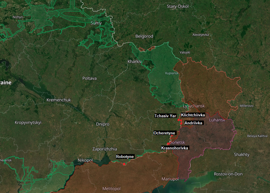 La Russie a réussi au cours des derniers jours et semaines à remporter plusieurs succès tactiques, notamment sur le front est. [https://deepstatemap.live - RTSinfo]