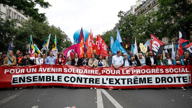 Les manifestations contre l'extrême droite devraient être nombreuses en France ce week-end. [Reuters - Benoit Tessier]