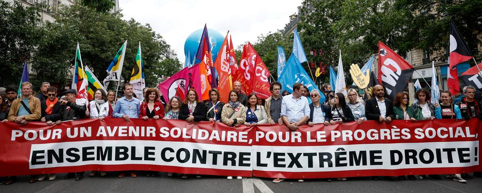 Les manifestations contre l'extrême droite devraient être nombreuses en France ce week-end. [Reuters - Benoit Tessier]