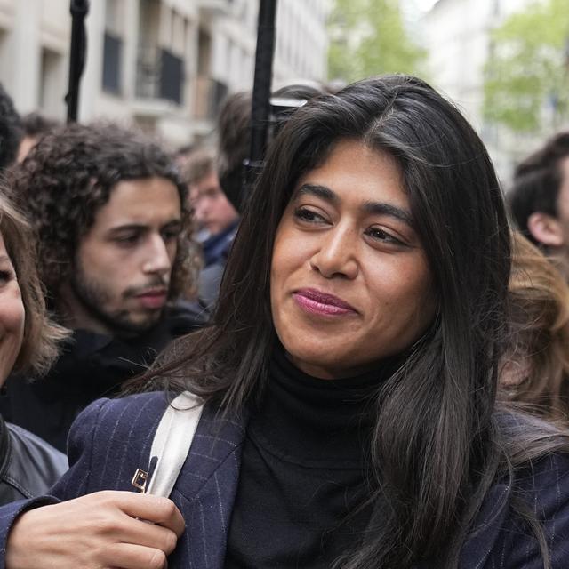 Rima Hassan, membre du parti La France Insoumise. [Keystone - Michel Euler]