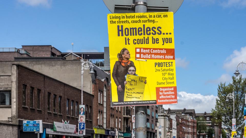 Affiche annonçant une manifestation en marge des élections du Parlement européen de 2014 en Irlande. [William Murphy/Creative Commons - William Murphy]