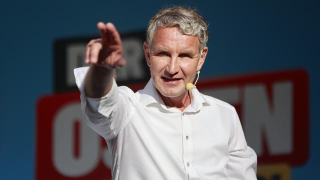 Björn Höcke est le chef de l'AfD dans le Land de Thuringe. [Keystone - DPA/Matthias Bein]