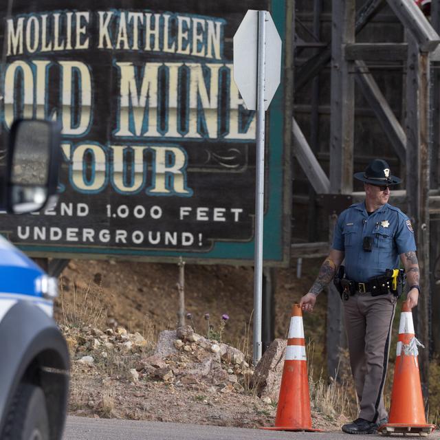 12 touristes sont bloqués à environ 300 mètres de profondeur dans une ancienne mine d'or située dans le Colorado. [KEYSTONE - ARTHUR H. TRICKETT-WILE]