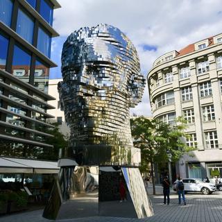 Sculpture de Franz Kafka à Prague. [AFP - OLART Fabien / Hemis.fr]